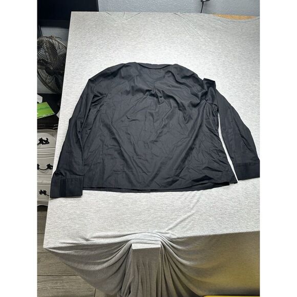 Dangerfield Black Mushroom Embroidered Collar Button Up Shirt Size 18 - Picture 5 of 6